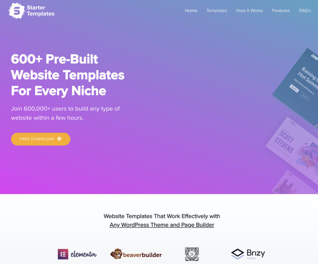 40. Pre-built Website Templates for Elementor & Gutenberg - Topic Power
