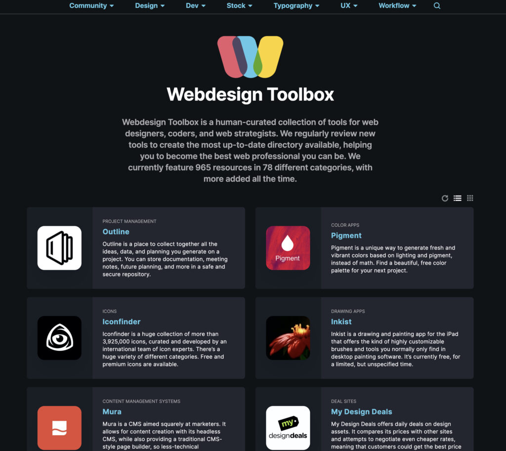 7. Webdesign Toolbox - Topic Power