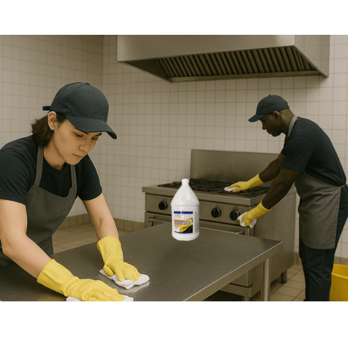 Sustainble cleaning products used